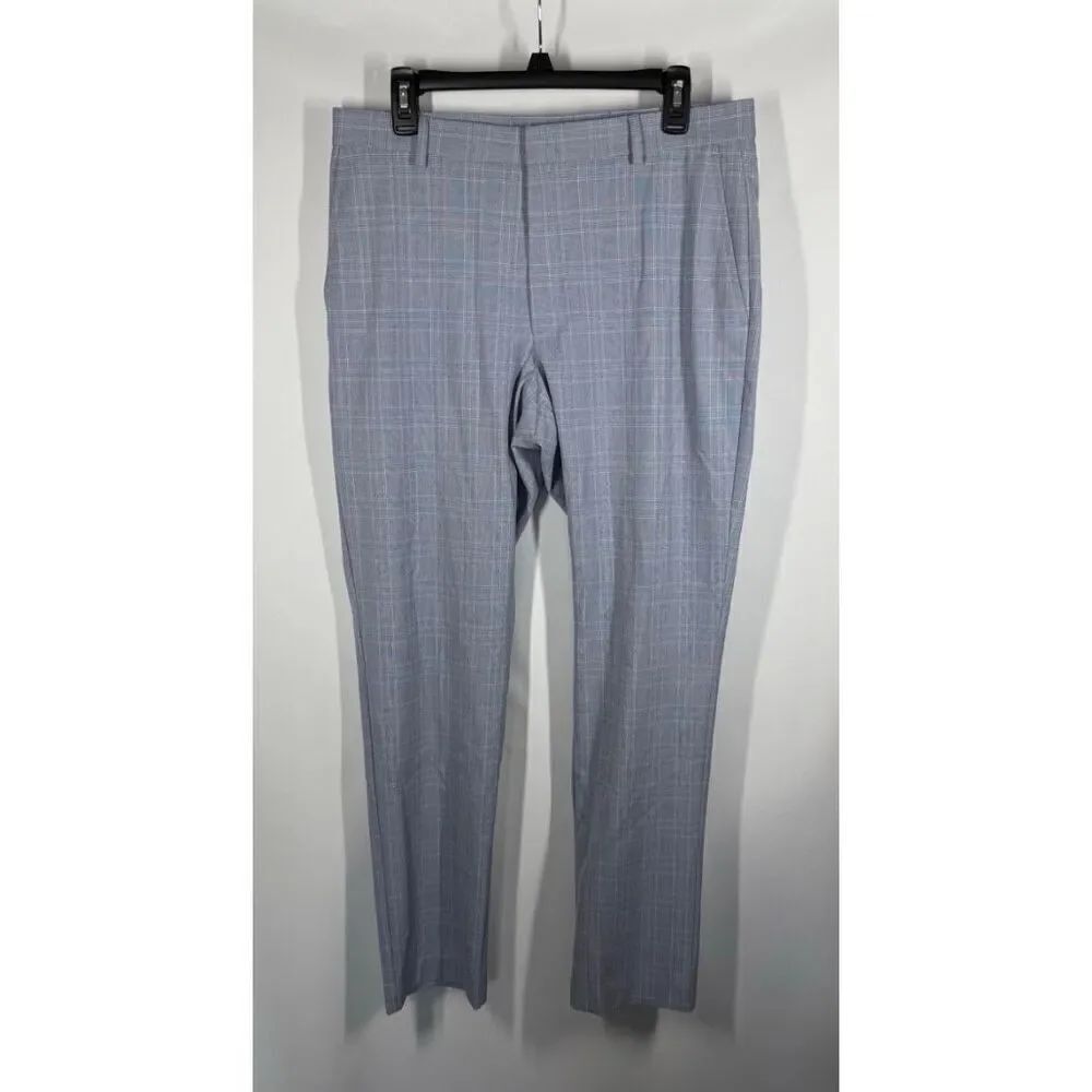 Tommy Hilfiger flat front light blue plaid Men’s pant size 33Wx32L
